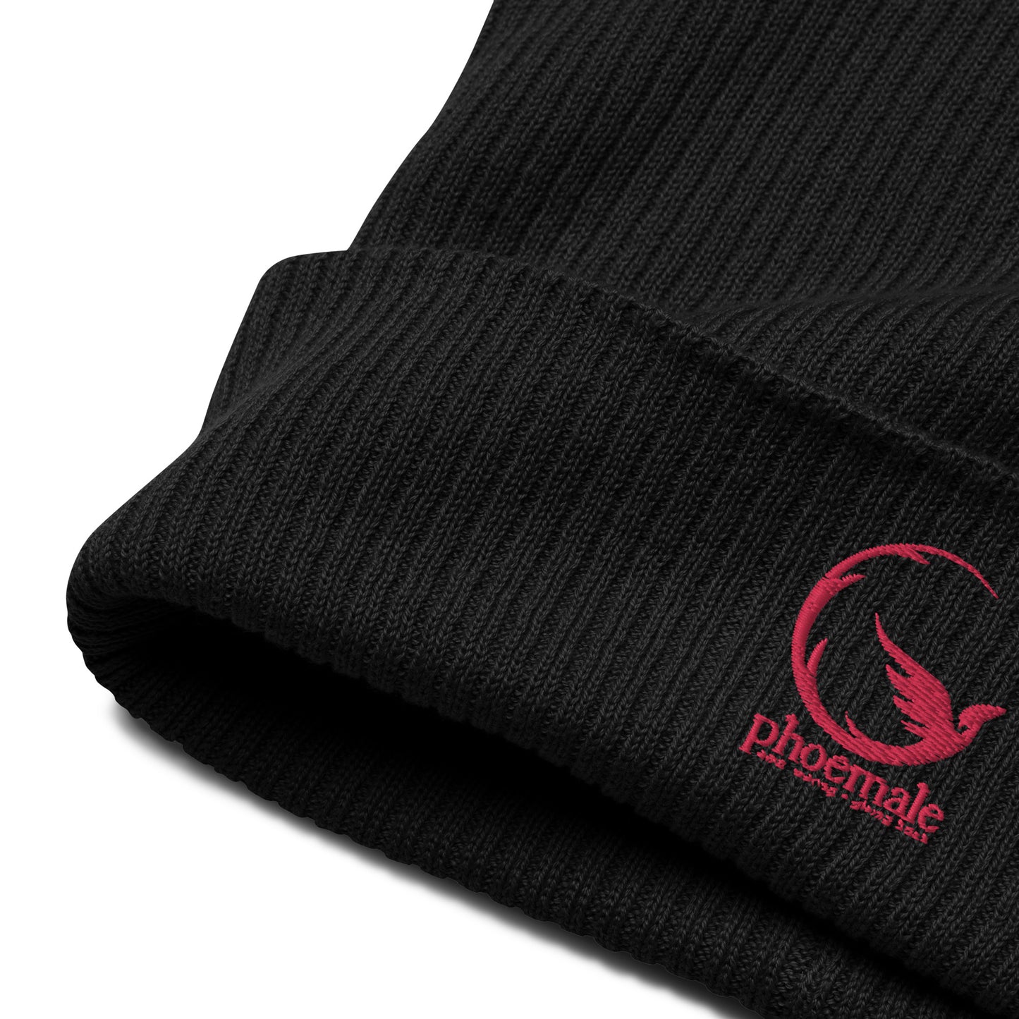 Phoemale organic ribbed beanie